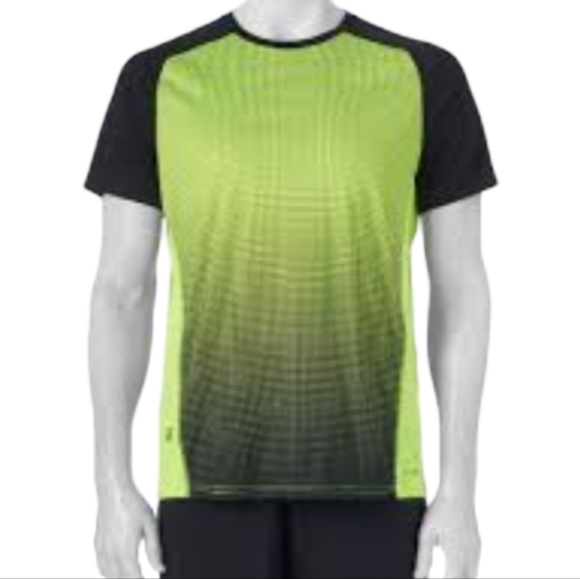Tek Gear Mens Green and Black Short Sleeve Tee Size L - Picture 1 of 3